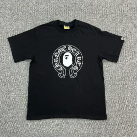 bape x chrome hearts t shirt black 1 280x280 - Bape X Chrome Hearts T-Shirt Black