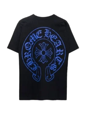 Blue Horseshoe T-Shirt Chrome Hearts
