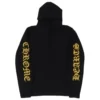 Chrome Hearts Embroidered Cashmere Hoodie Black