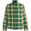 Chrome Hearts Flannel Green Men’s Shirt