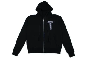 Chrome Hearts Floral Logo Zip up Hoodie Black Size Large