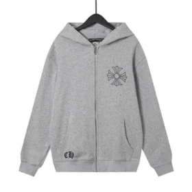 chrome hearts grey cross floral zip up hoodie 2 280x280 - Chrome Hearts Grey Cross Floral Zip-Up Hoodie