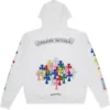 Chrome Hearts Multi Color Cross Cemetery Hoodie White