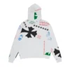 Chrome Hearts Stencil Hoodie in White/Multicolor