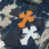 Chrome Hearts Tie Dye Multicolor Cross Jeans
