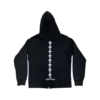 Chrome Hearts Triple Cross Logo Zip up Hoodie