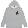 Chrome Hearts Triple Leather Cross Zip up Hoodie