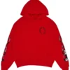 Chrome Hearts X Matty Boy Flames Hoodie Red
