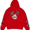 Chrome Hearts X Matty Boy Flames Hoodie Red