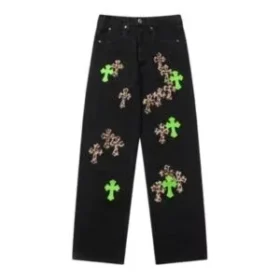 Leather Patches Jeans
