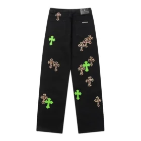 Leather Patches Jeans