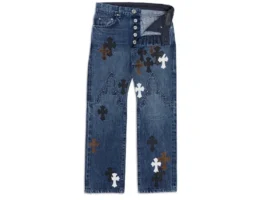Lemandik Straight Leg Jeans Cross Patch