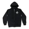 Rare Ch Foti Skeleton Circle Logo Zip up Hoodie